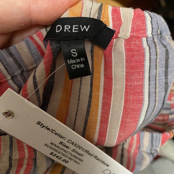 NWT Drew Strapless Jumpsuit (Pink/Striped, Size S) - Picture 3 of 4